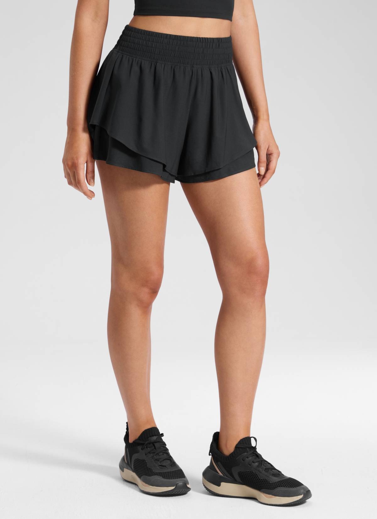 Feathery-Fit Drapey Flowy Shorts 2.5"