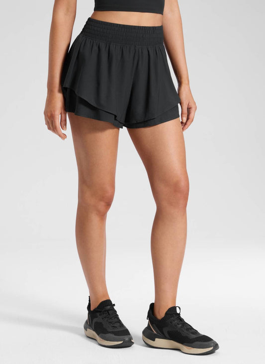 Feathery-Fit Drapey Flowy Shorts 2.5"