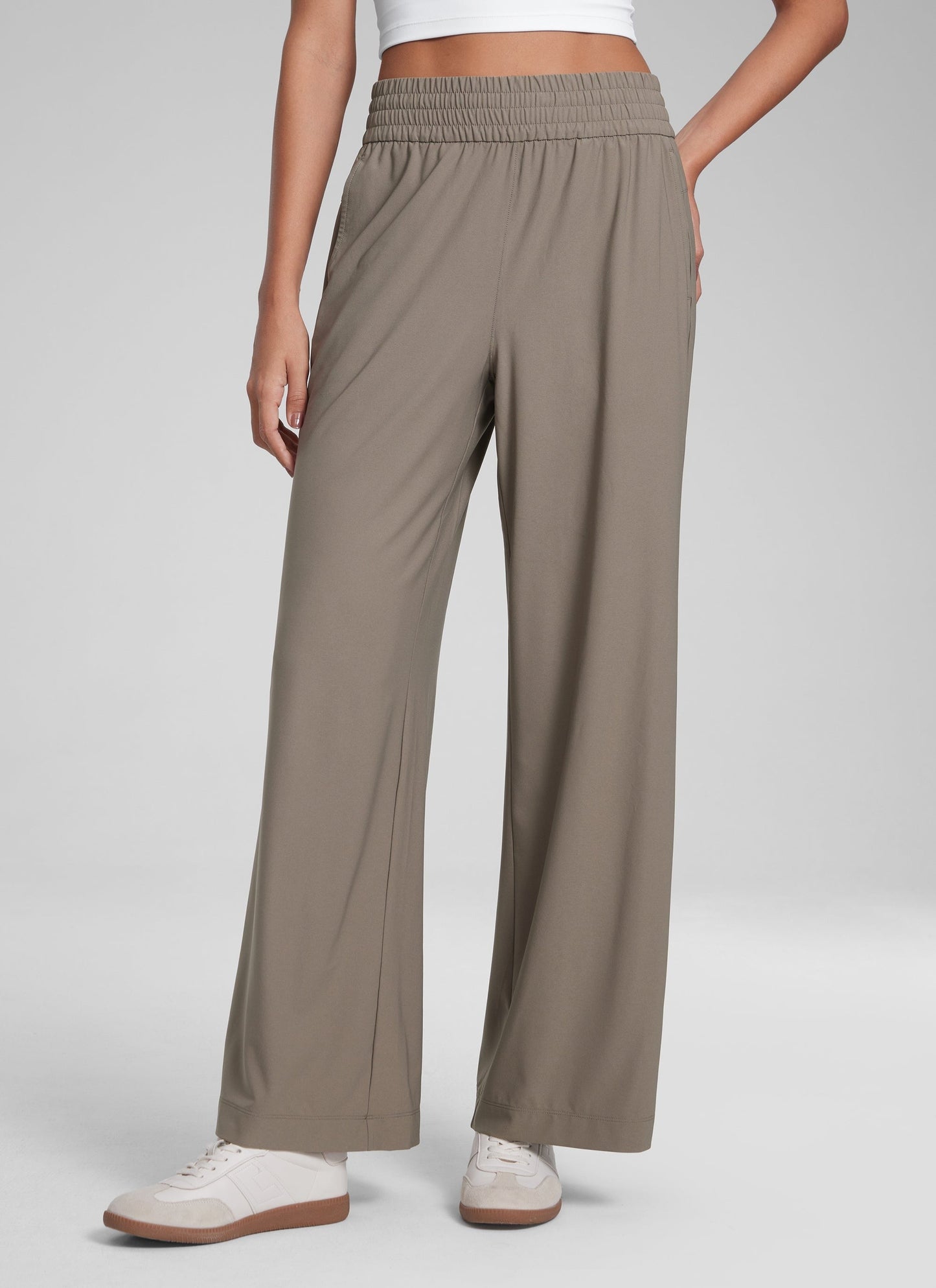 Feathery-Fit Drapey Wide Leg Pant 30"