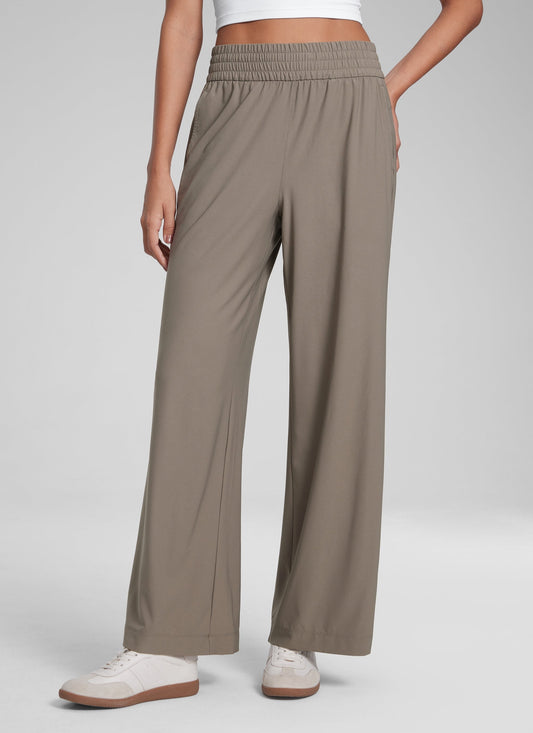 Feathery-Fit Drapey Wide Leg Pant 30"