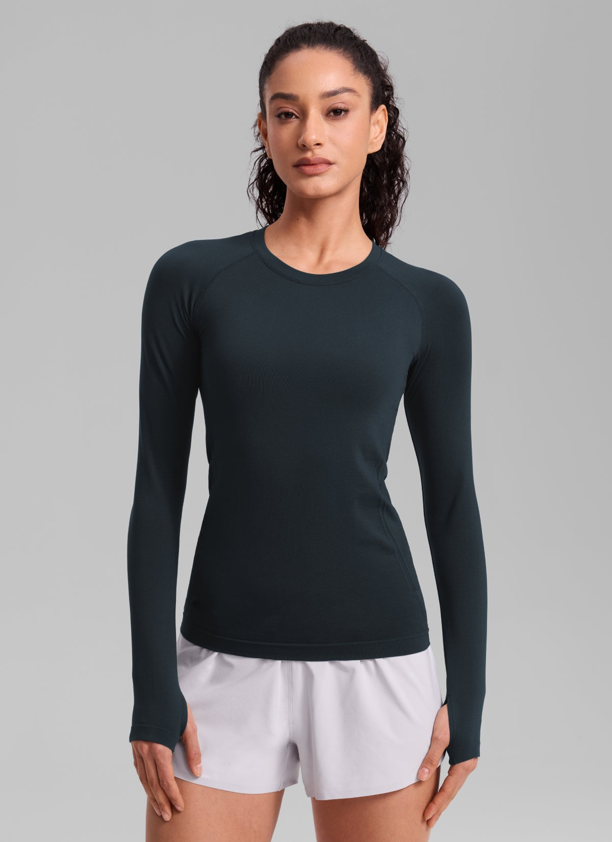 Seamless Crew Neck Long Sleeve