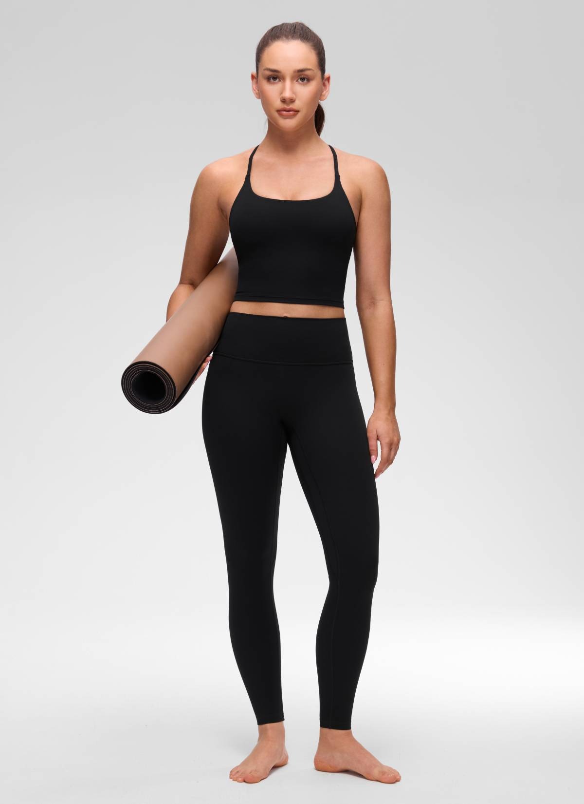 Butterluxe Twist Cross Back Built in Bra Tank