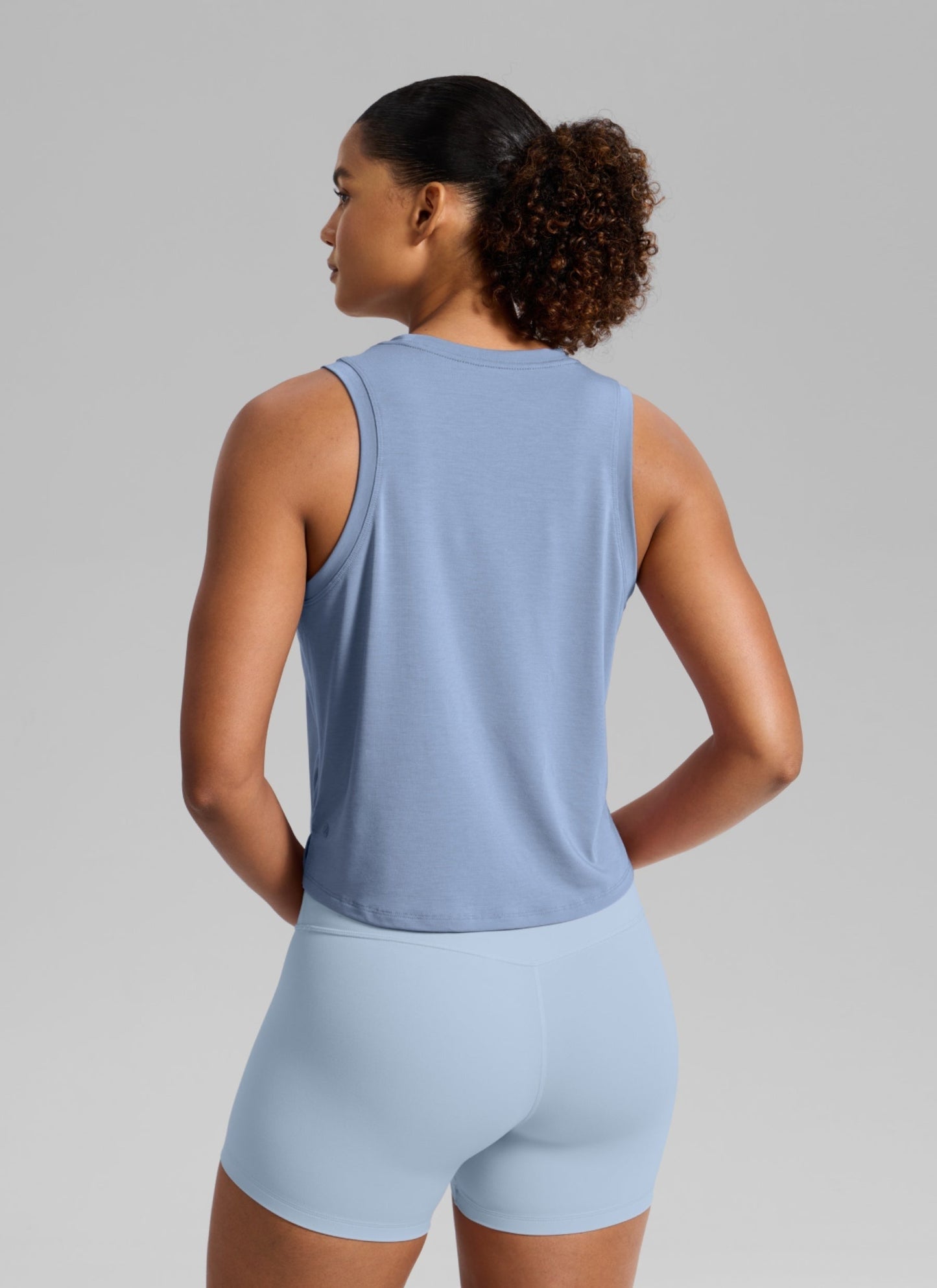 Quick Dry Crop Racerback Tank