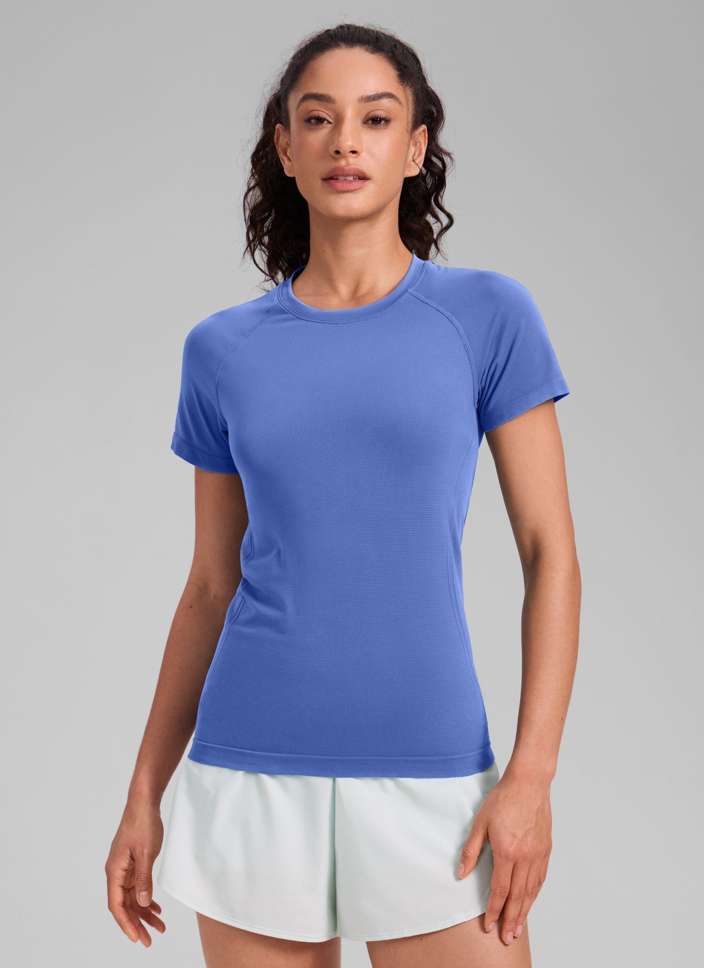Seamless Hip Length Short Sleeve