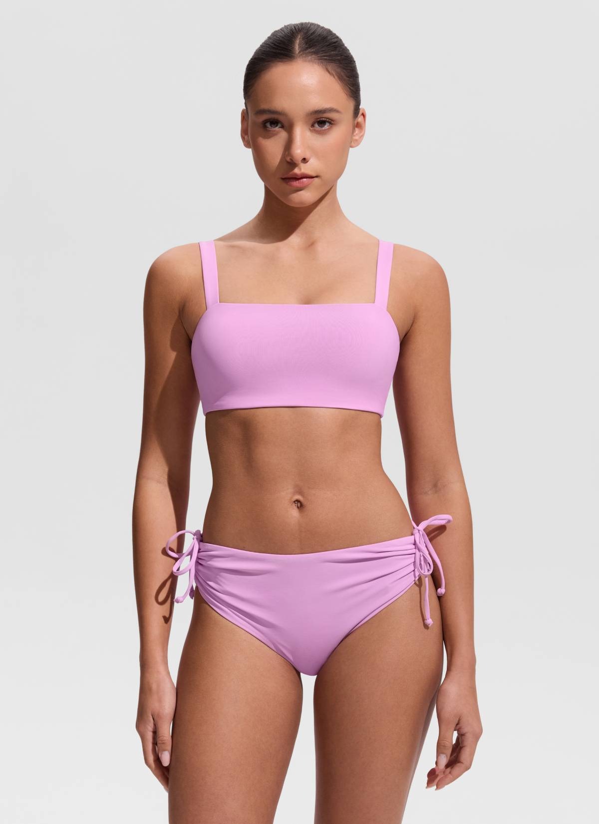 Square Neck Wide Flat Straps Bikini Top