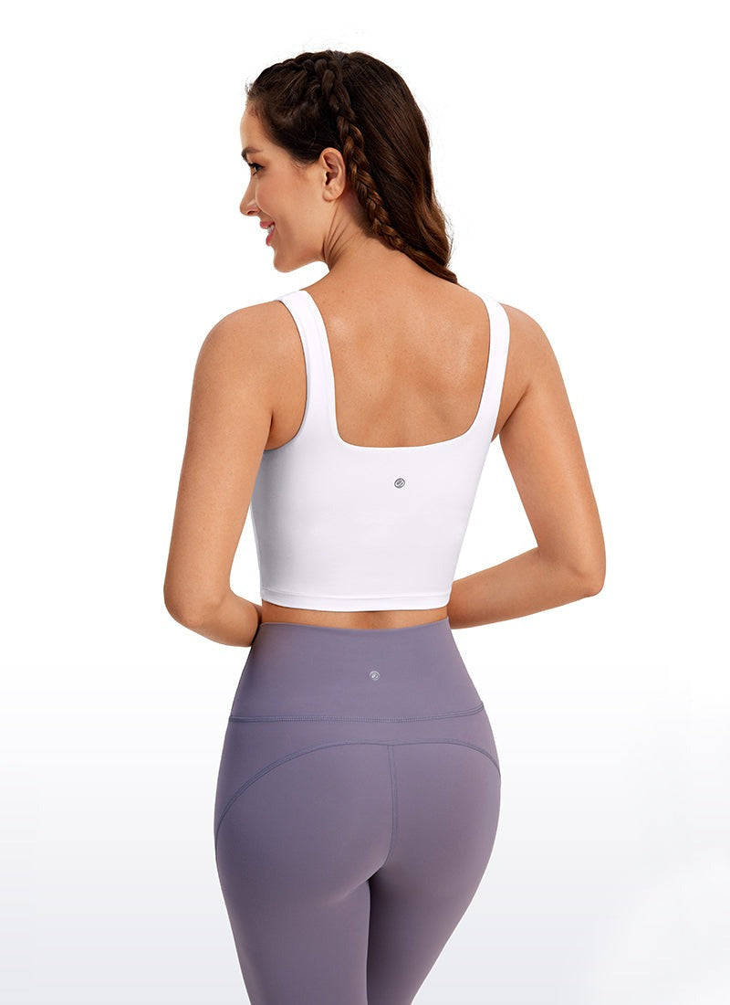 Butterluxe Square Neck Built in Bra Tank