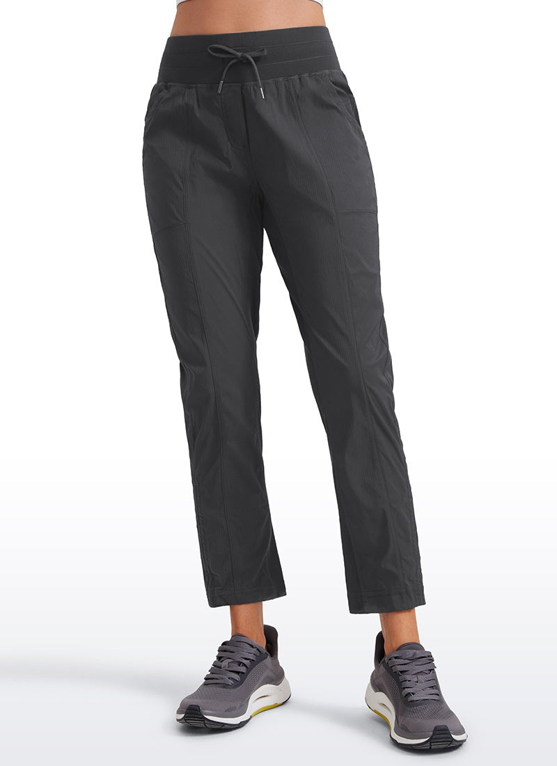 Striped Cinched Leg Pocket Pant 27''