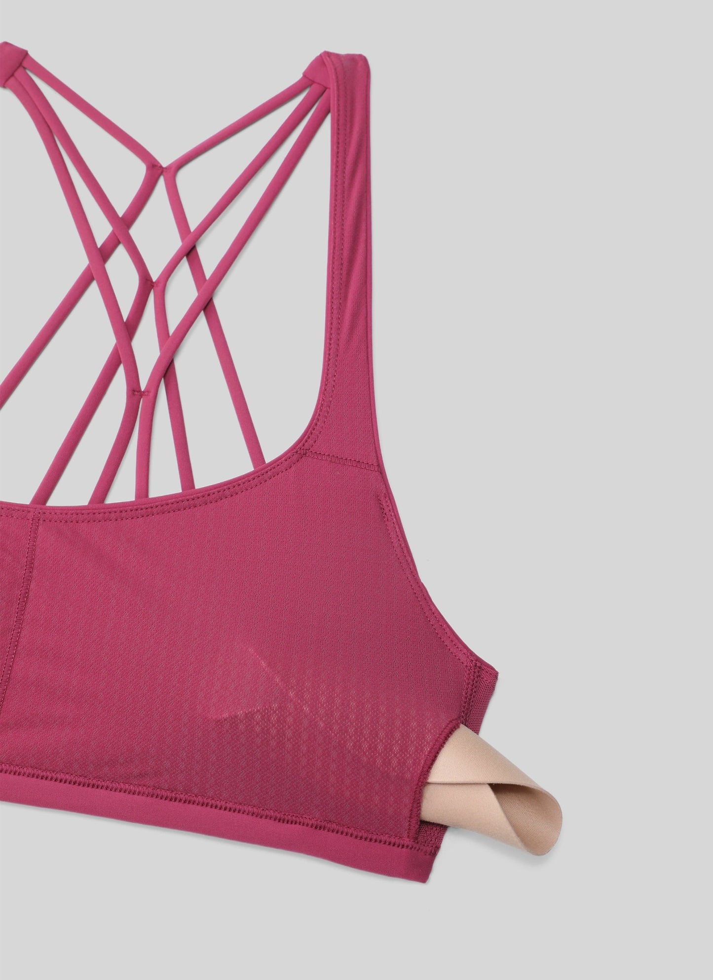Nakedfeel Low Cut Strappy Bra (6 Straps)