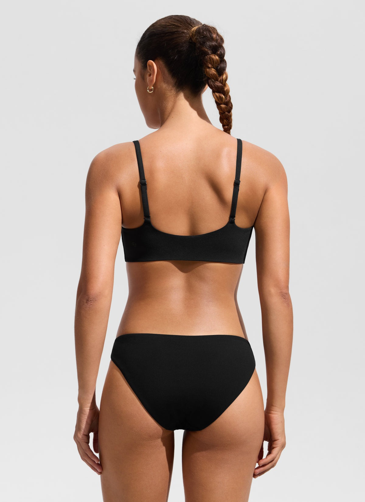 Scoop Neck Adjustable Strap D-DD Bikini Top