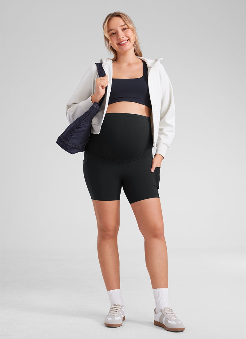 Butterluxe Maternity Pocket Shorts 5''