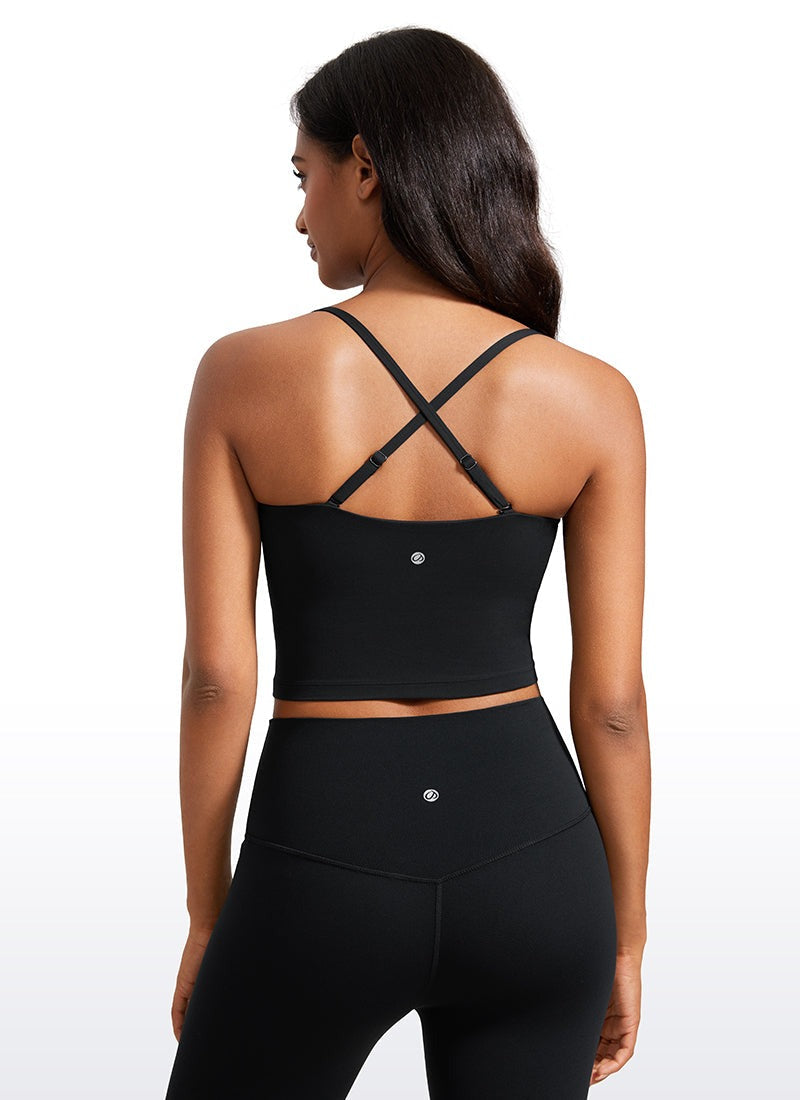 Butterluxe Built in Bra Adjustable Strap Tank