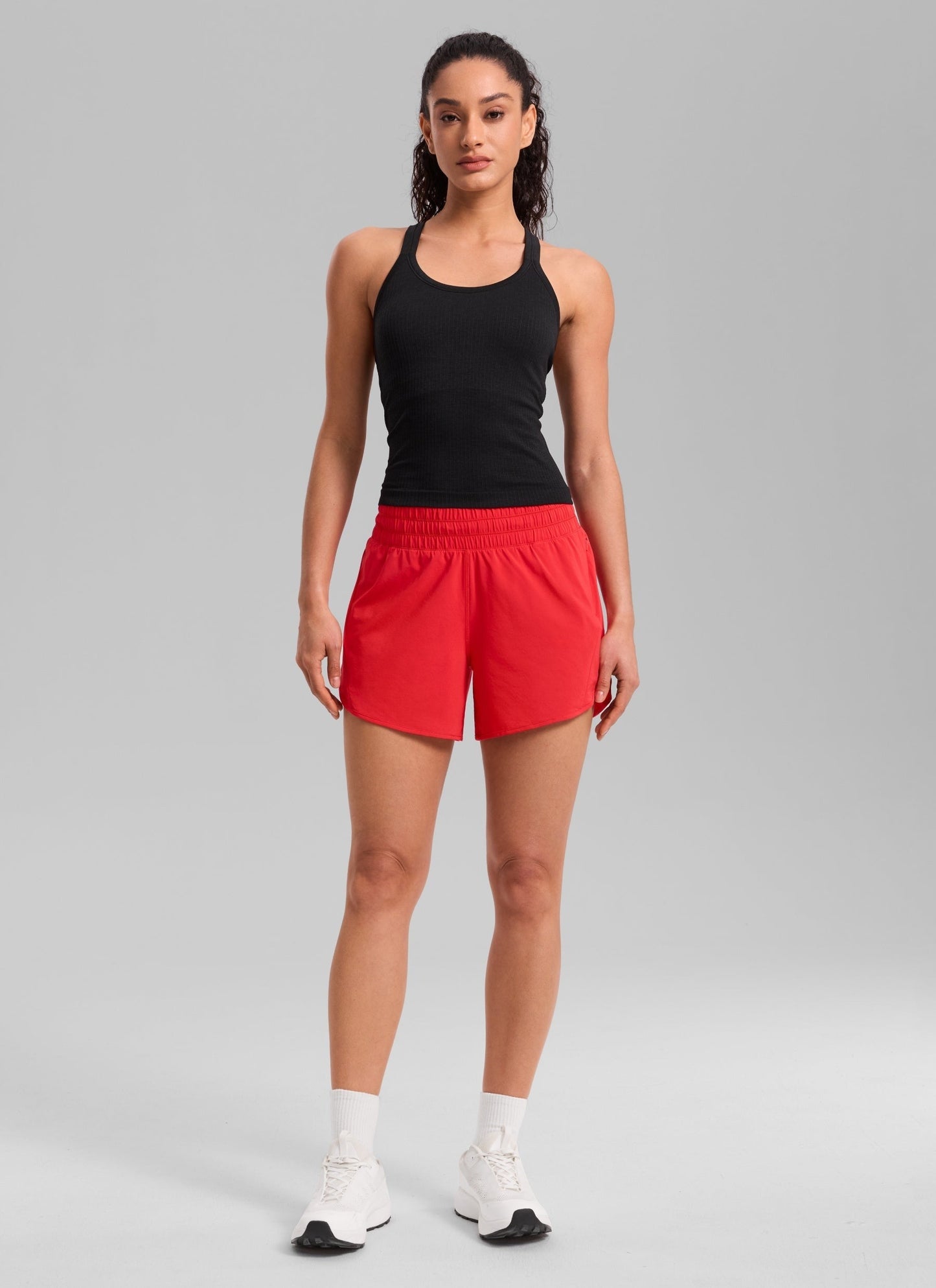 Feathery-Fit Soft Mid Rise Lined Shorts 5''