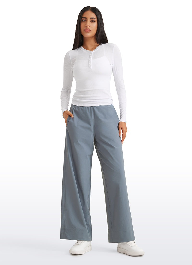 Stretch Wide Leg Casual Pant 30"
