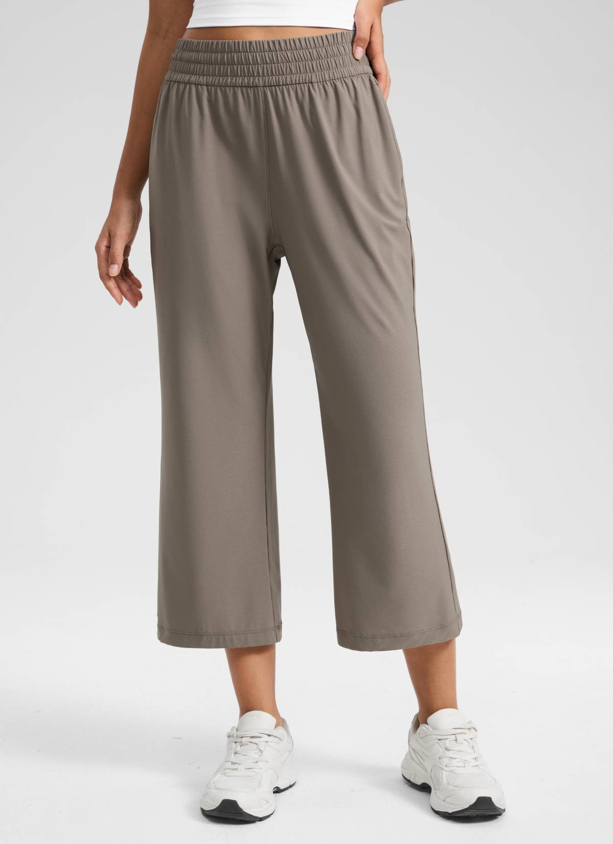 Feathery-Fit Drapey High Rise Flare Pant 23"