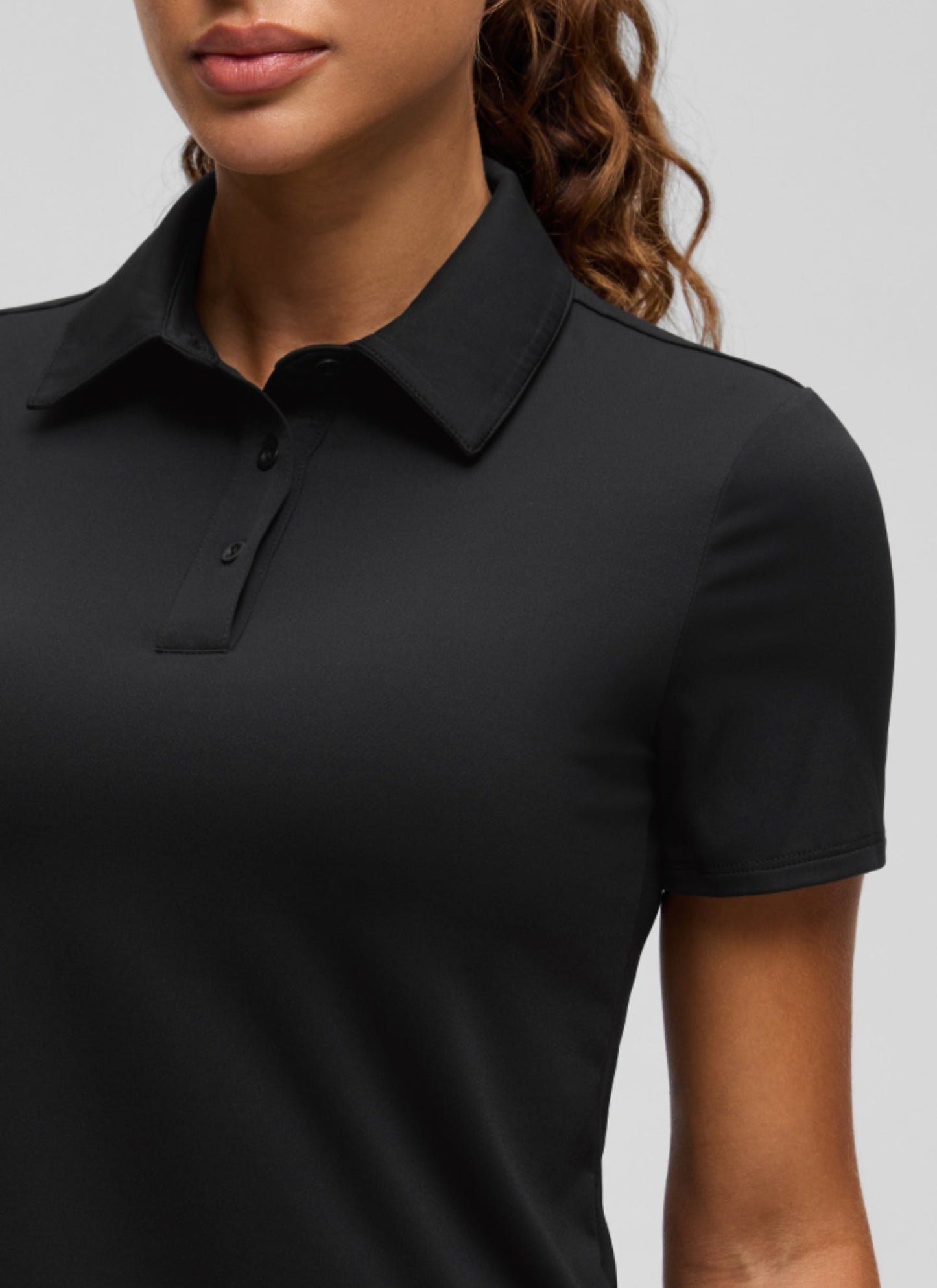 Hip Length Polo Slim Fit Short Sleeve