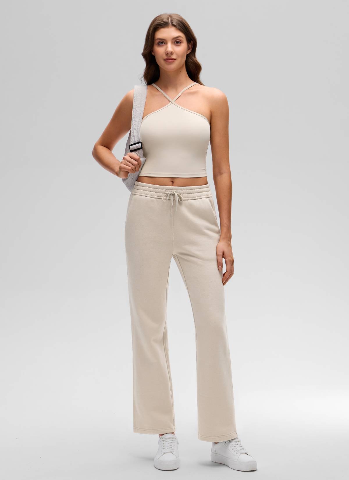 Butterluxe Cross Halter Built in Bra Tank