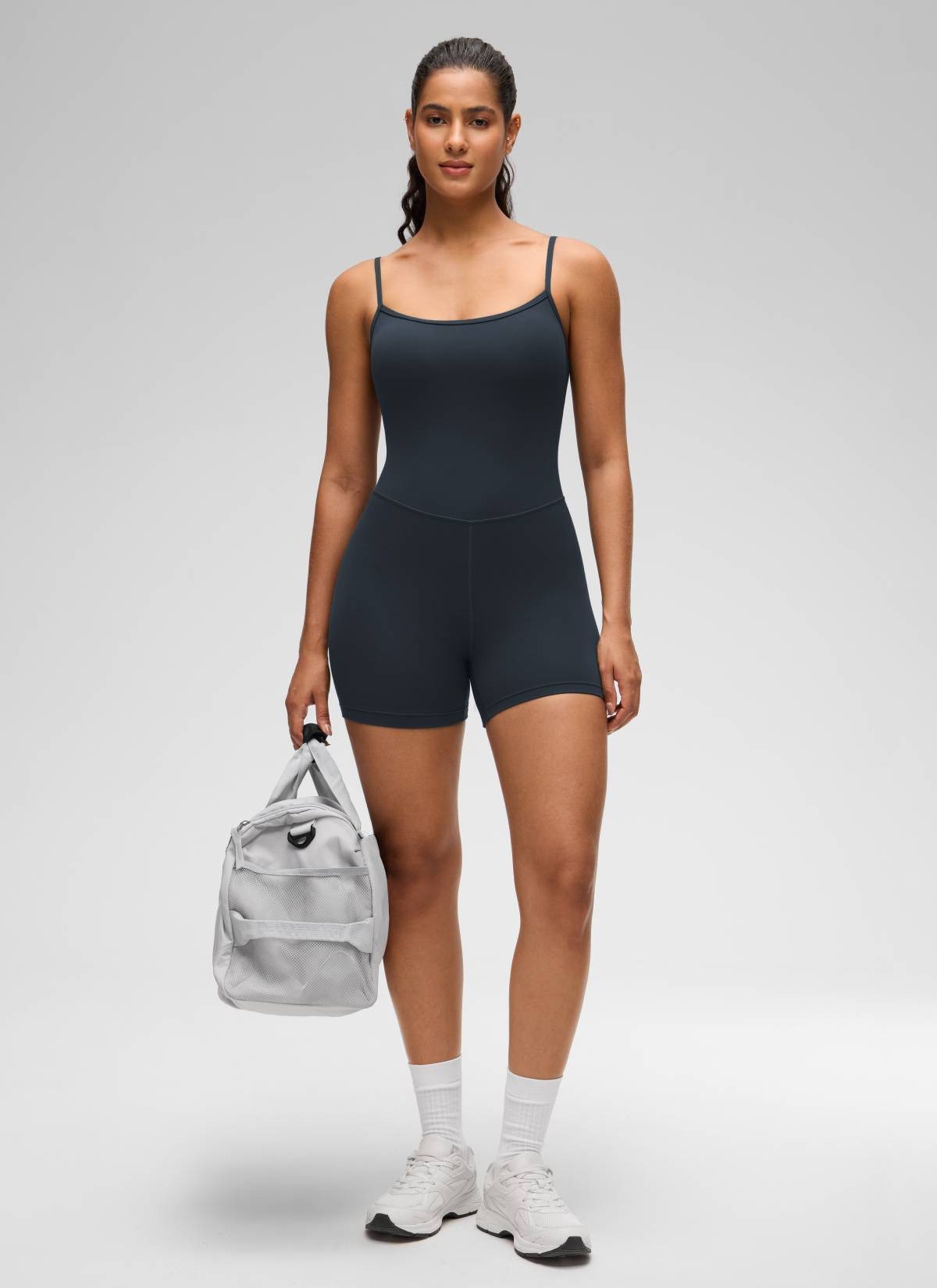 Butterluxe Thin Strap Shorts Bodysuit 4''