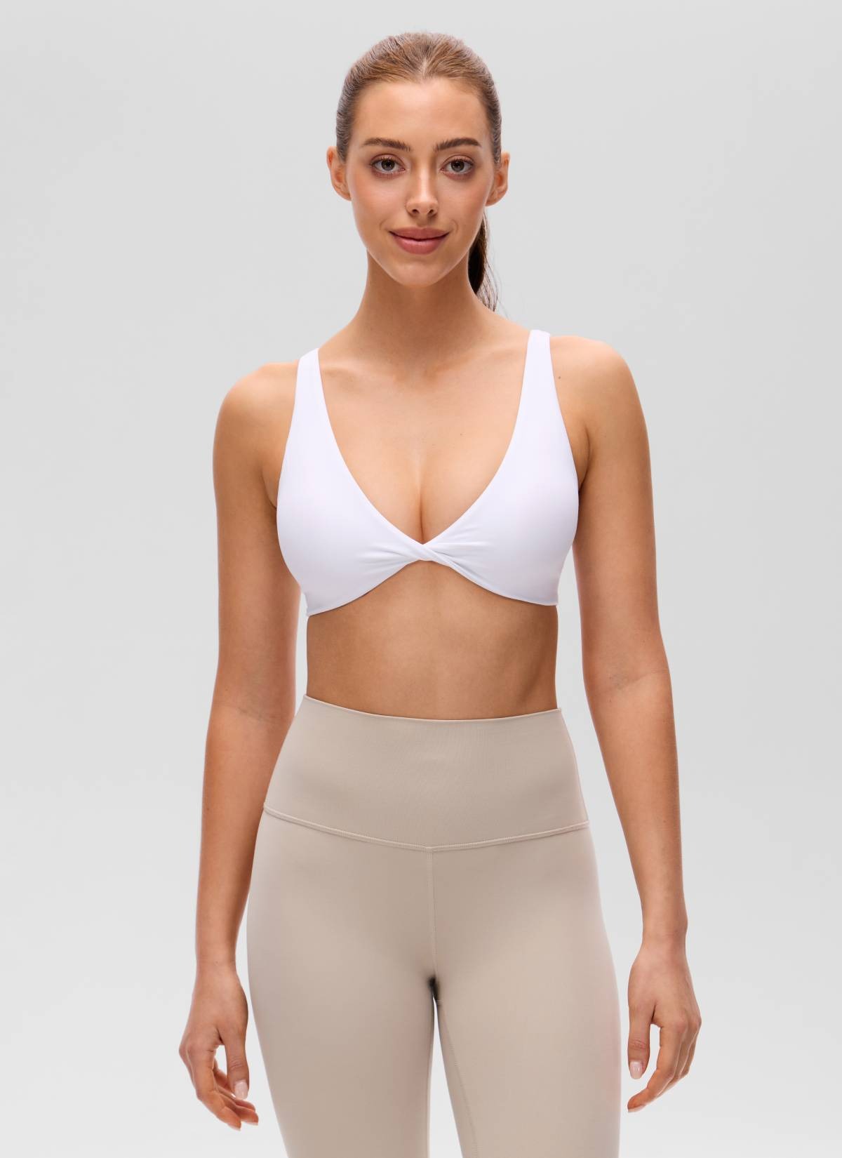 Butterluxe Twist V Neck U Back Sports Bra