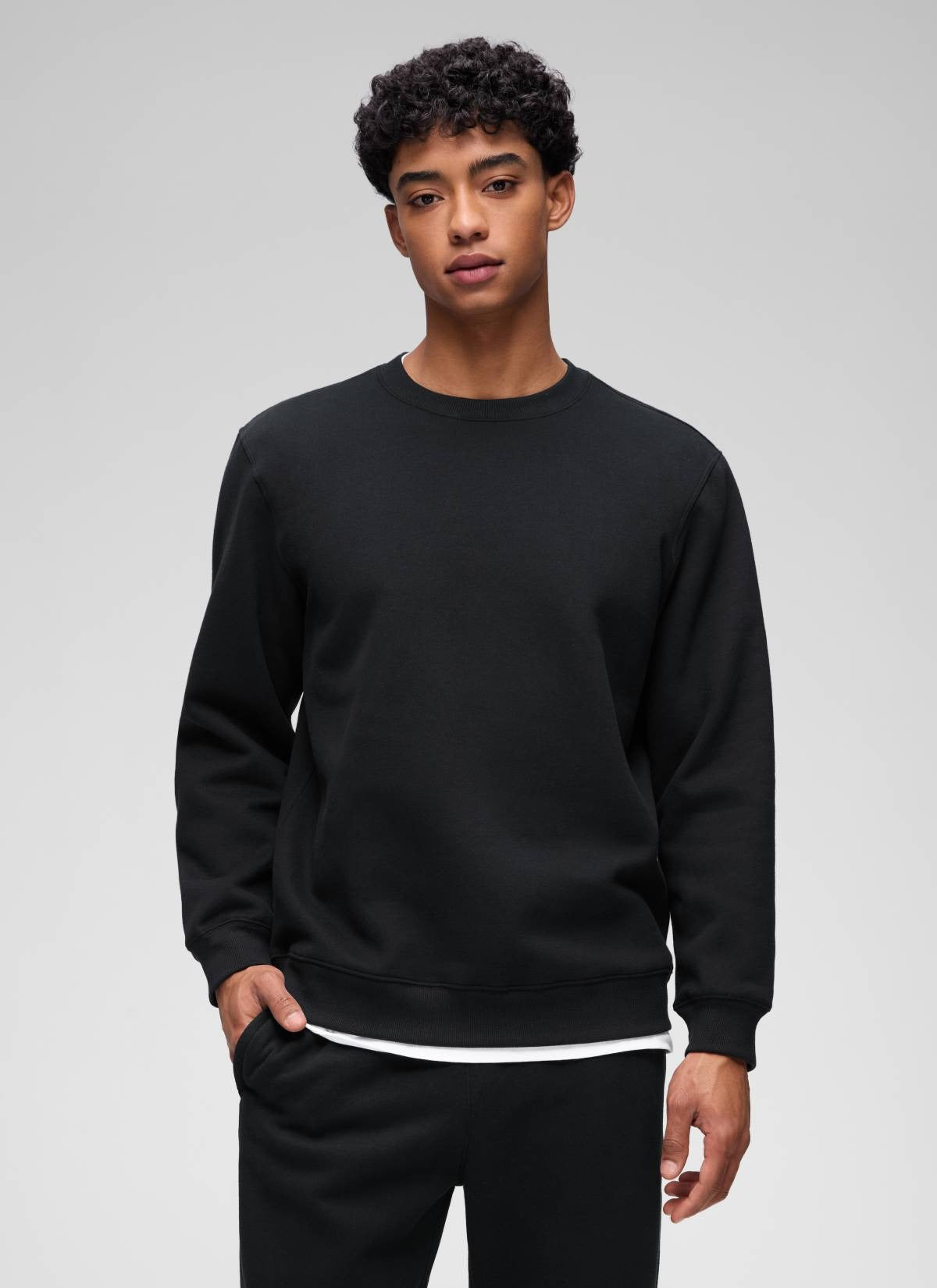 Fleece Lined Pullover Sweatshirt