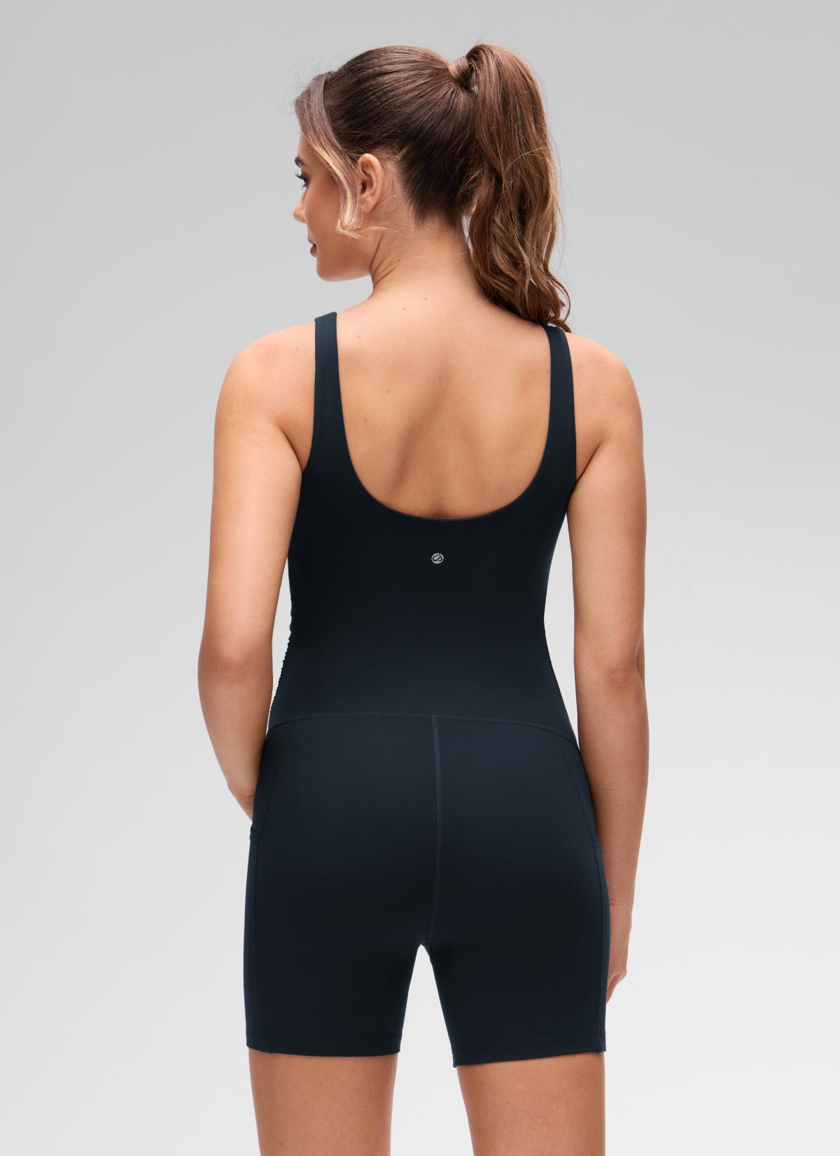 Butterluxe Maternity U Neck Pocket Romper 5''