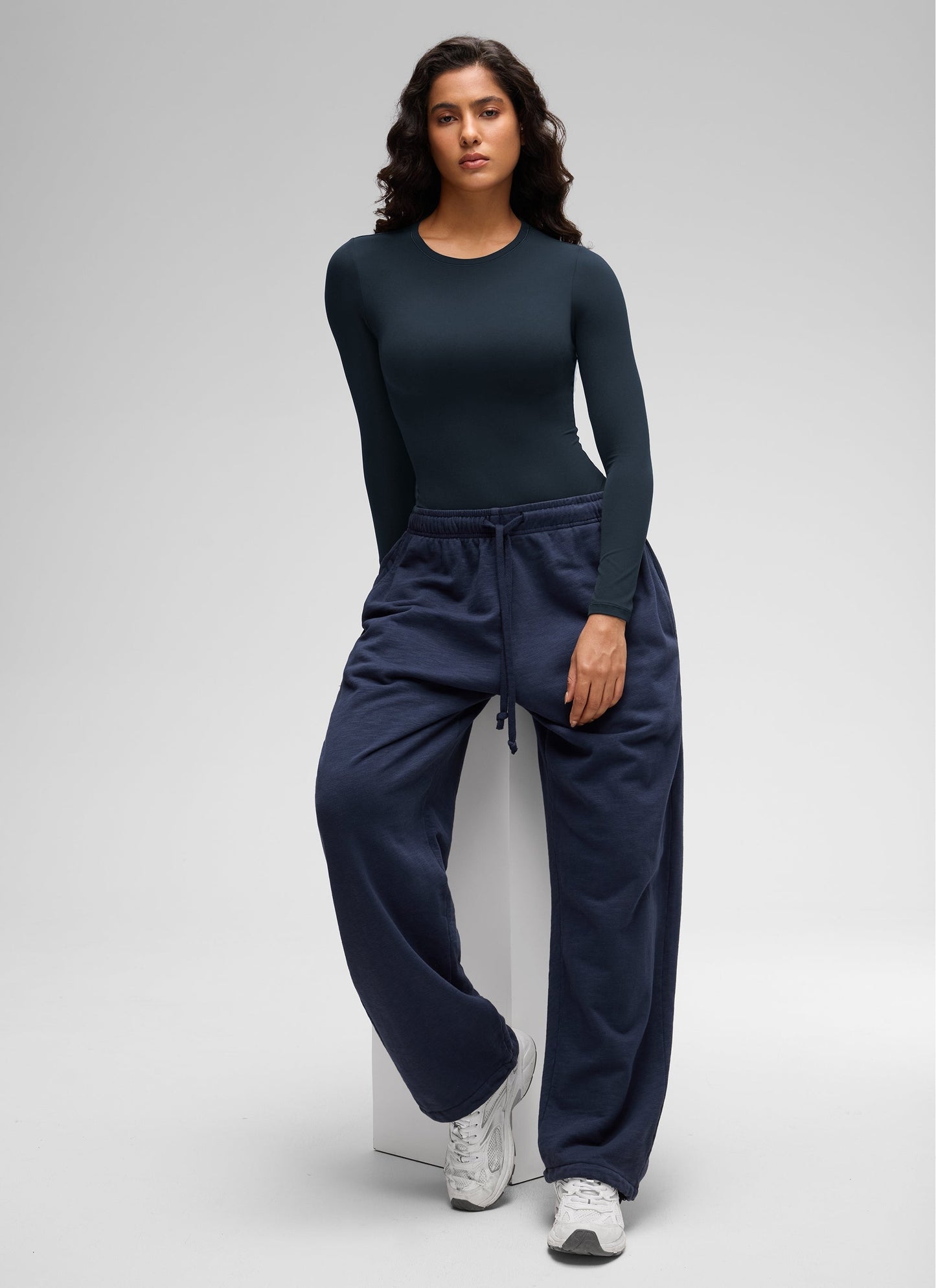 Softembrace Crew Neck Long Sleeve Bodysuit