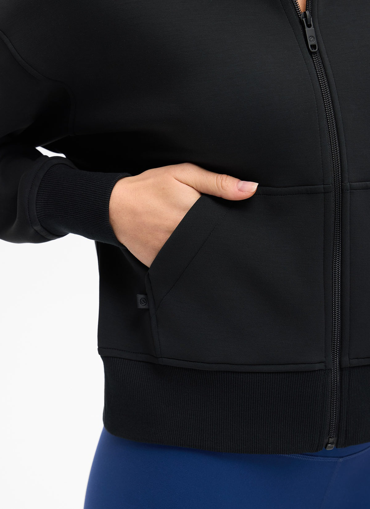 SoftAura Full Zip Waist Length Hoodie