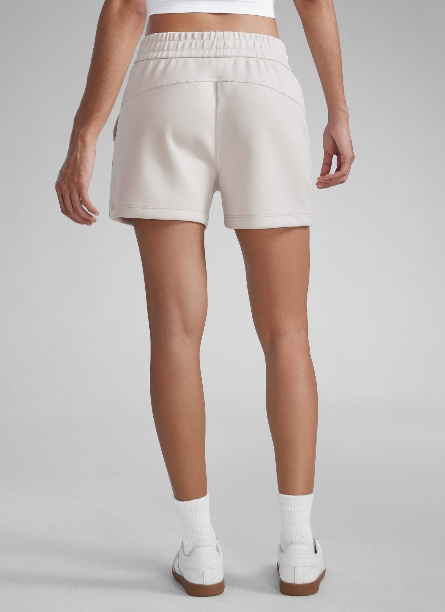 SoftAura Drawstring Pocket Sweat Shorts 4”