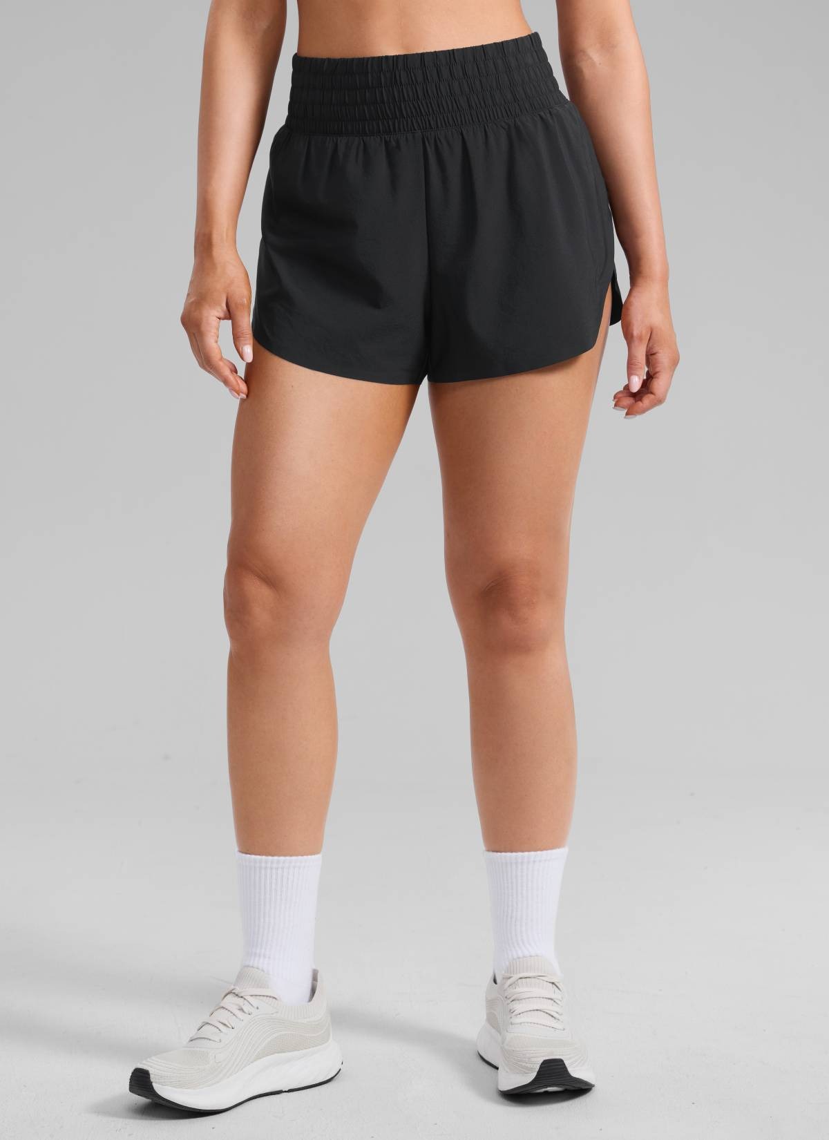 Feathery-Fit Soft High Split Dolphin Shorts 2.5"