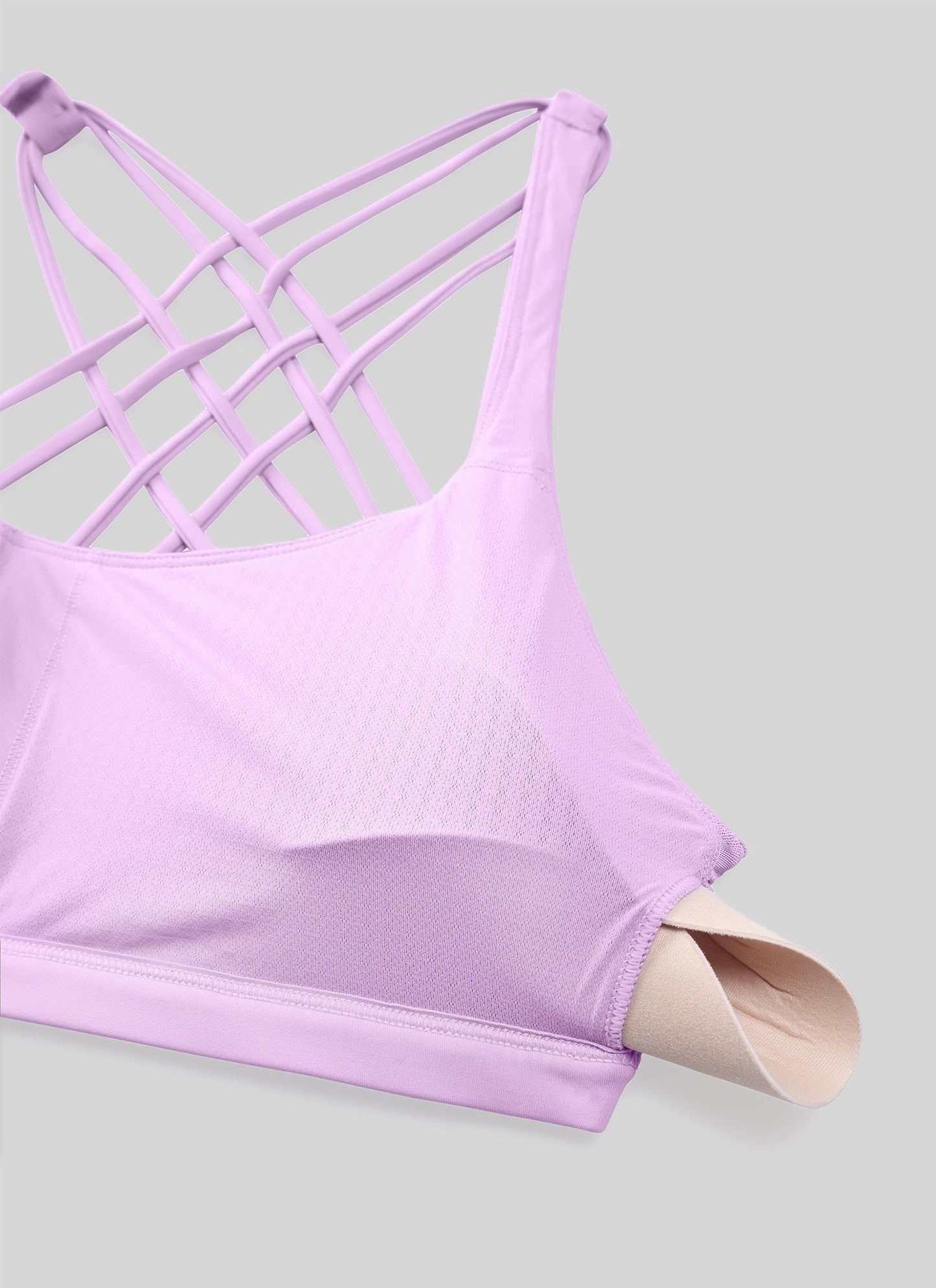 Nakedfeel Low Cut Strappy Bra (8 Straps)