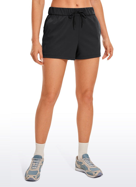 Stretch Mid Rise Pocket Shorts 2.5"