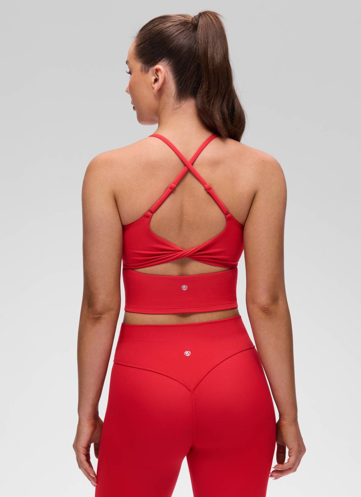 Butterluxe Twist Cross Back Built in Bra Tank