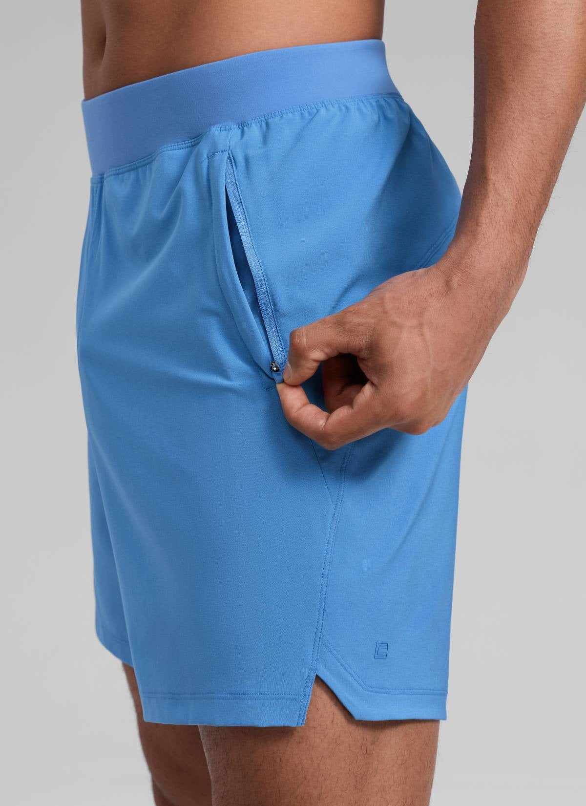 Feathery-Fit Soft Linerless Split Shorts 7"