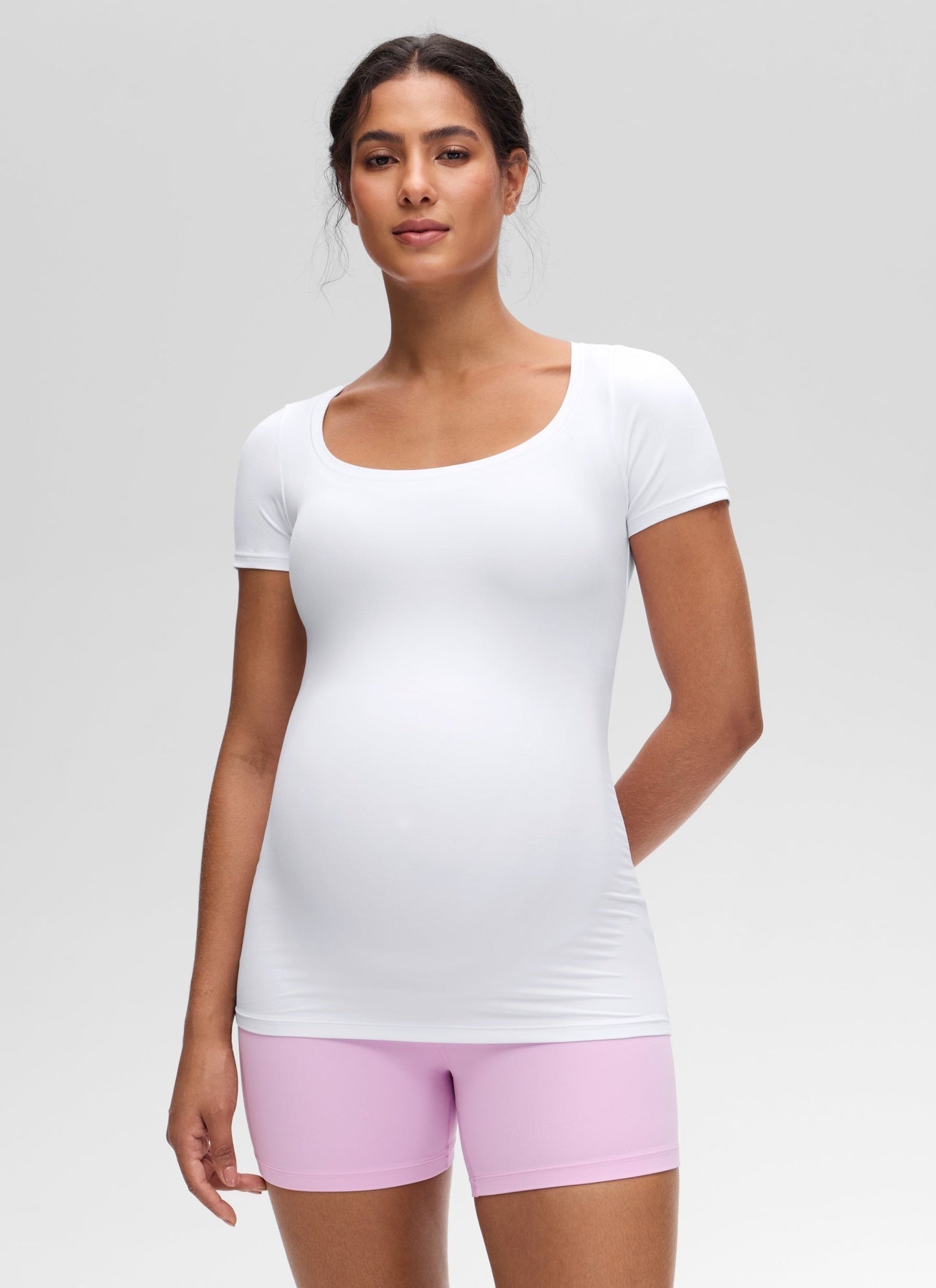 Softembrace Maternity U Neck Short Sleeve