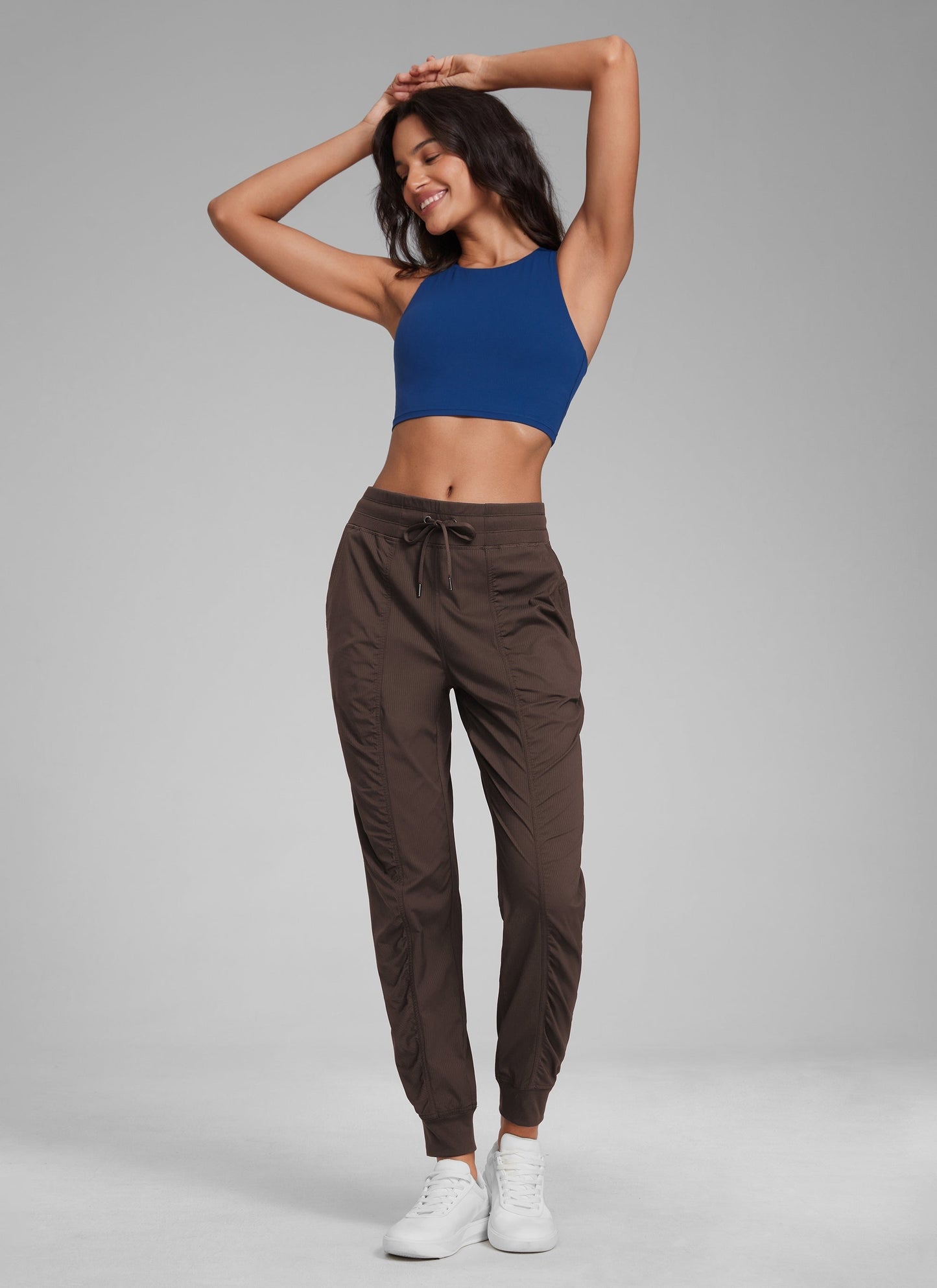 Striped Ruched Pocket Jogger 28''