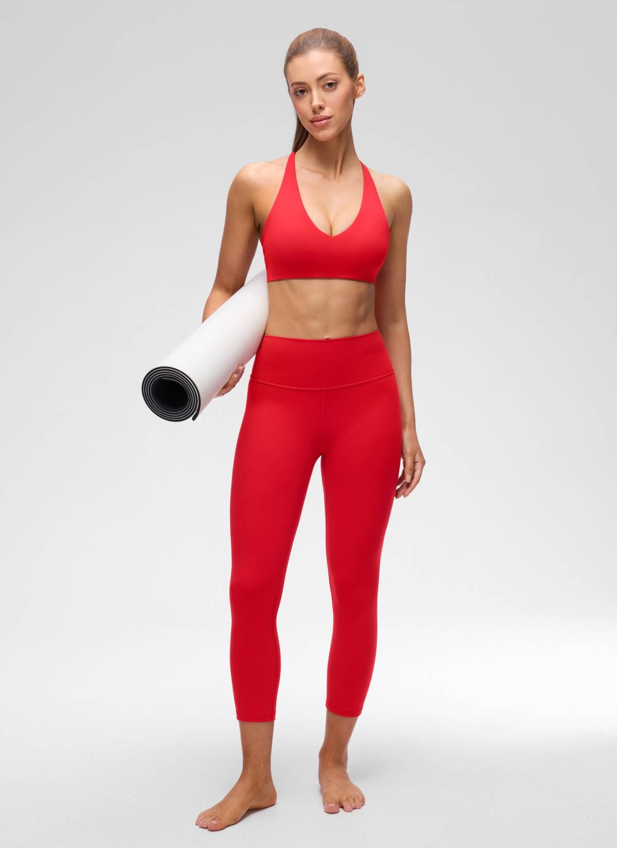 Butterluxe V Neck Twist Cross Back Sports Bra