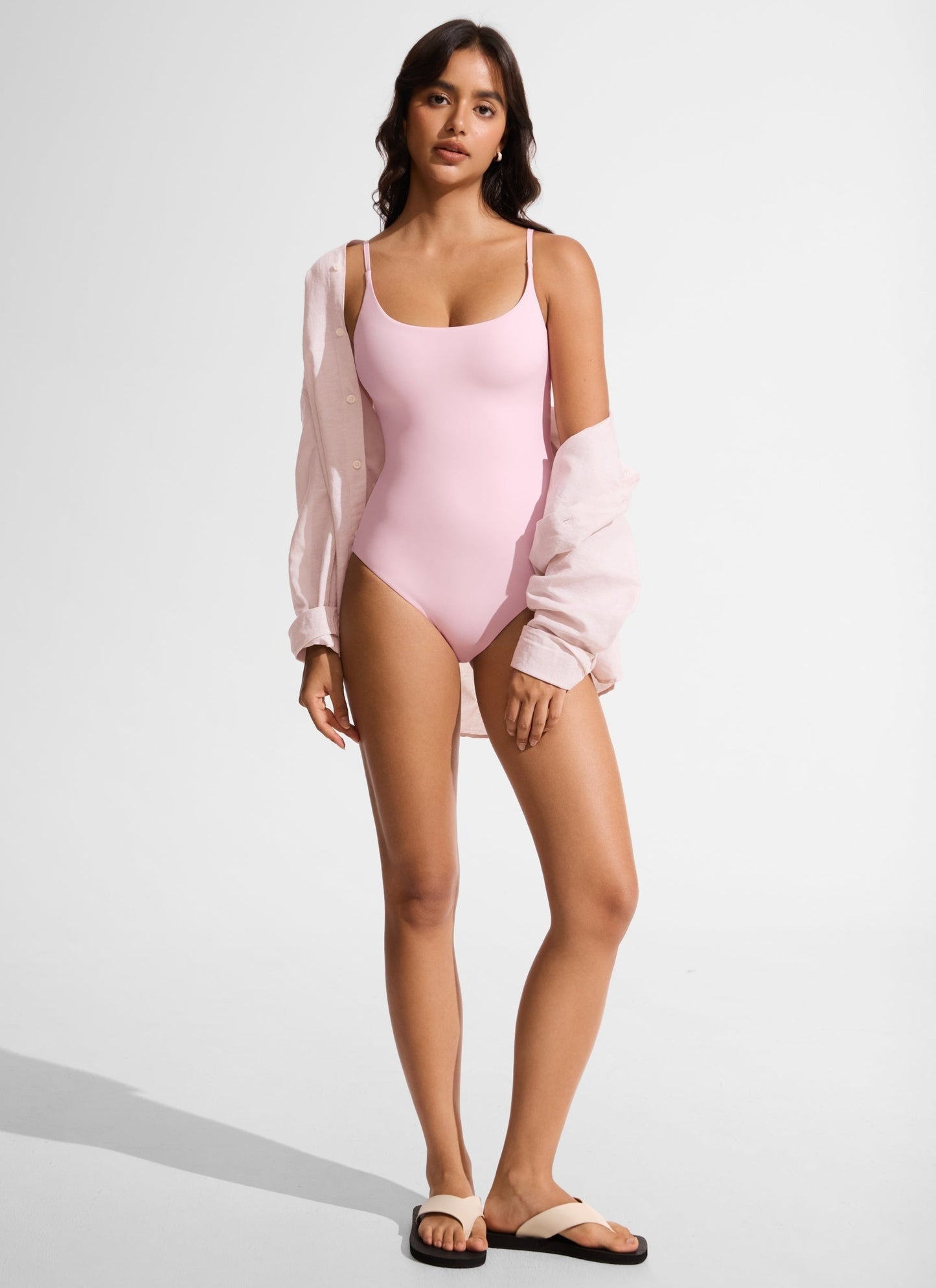 Nexfeel Scoop Neck One Piece Swimsuit
