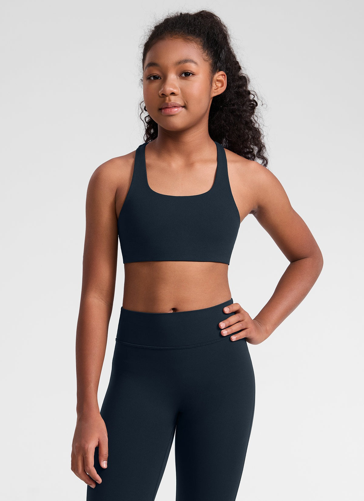 Girls Butterluxe U Neck Mold Sports Bra