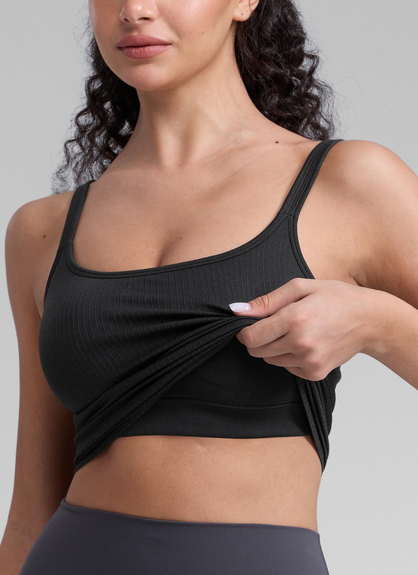 Seamless U Back Built in Bra Tank