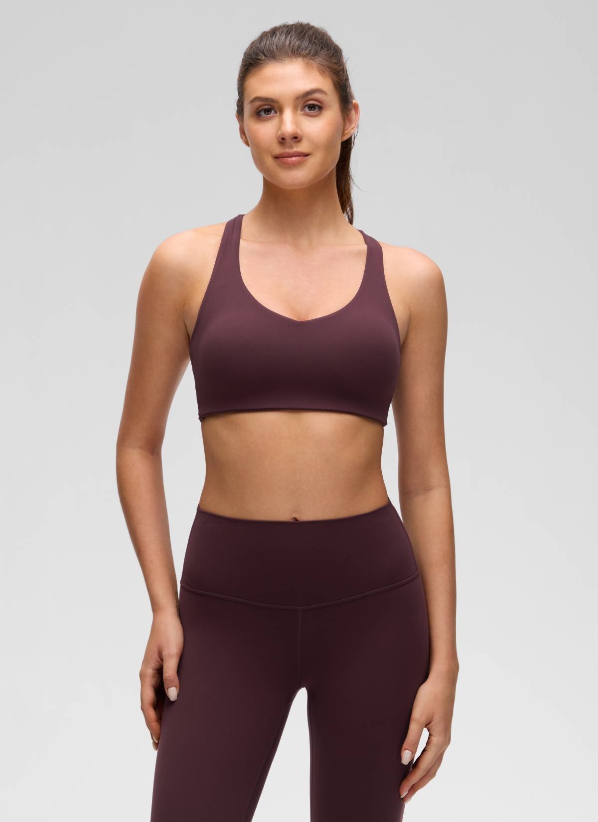 Butterluxe V Neck Strappy Sports Bra