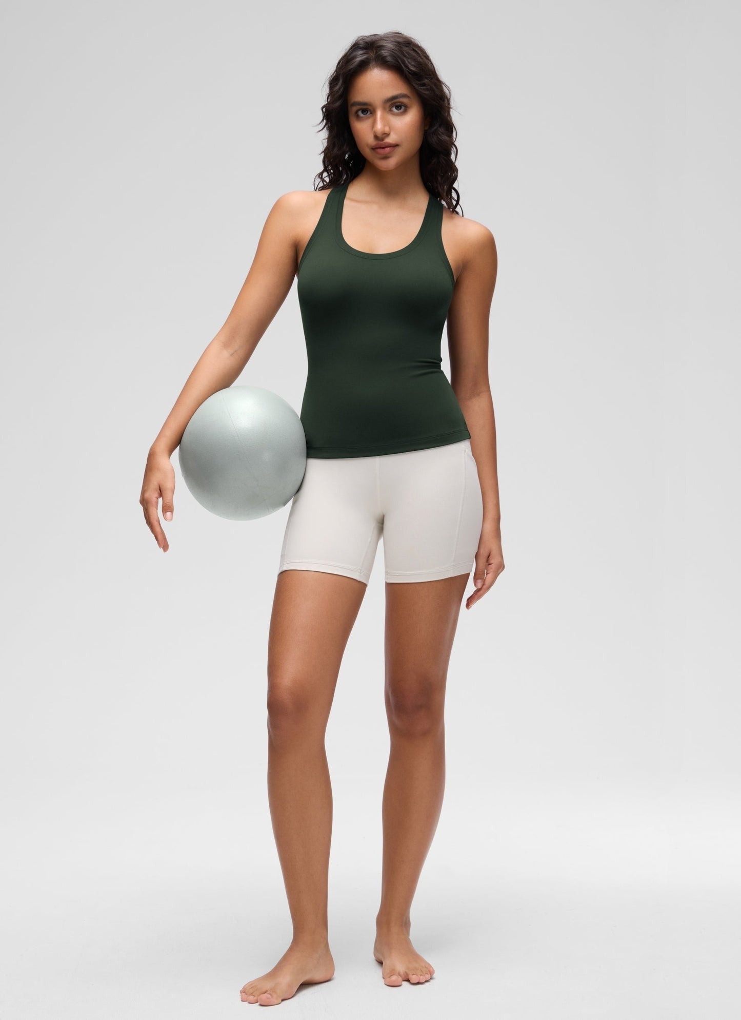 Butterluxe Racerback Waist Length Tank