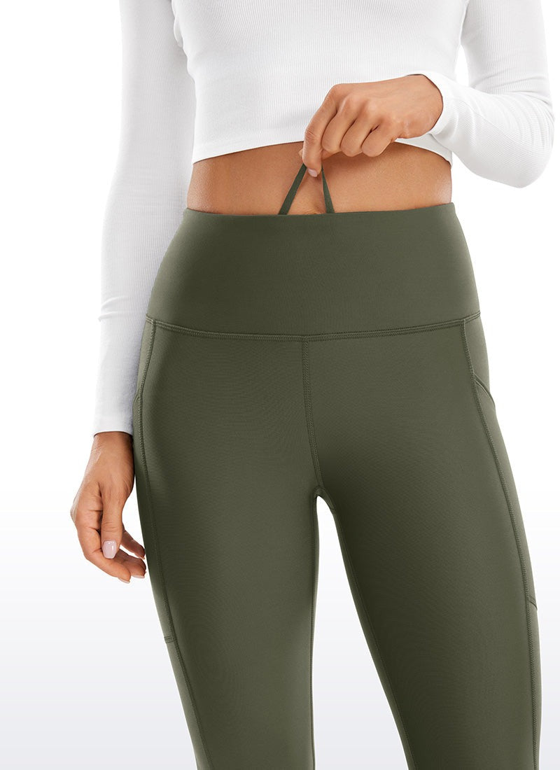 Thermal Fleece Lined Pocket Legging 25''