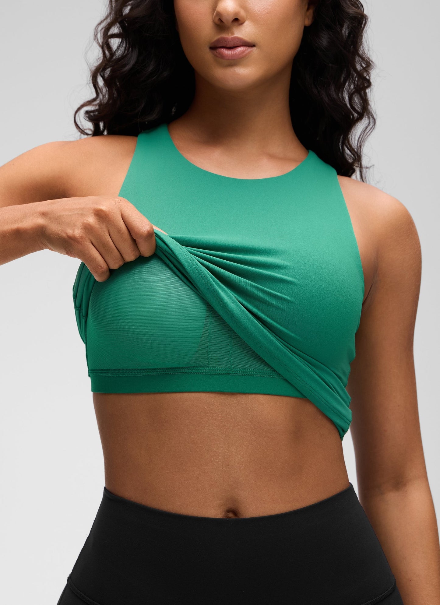 Butterluxe Built in Bra Scoop Neck Tank