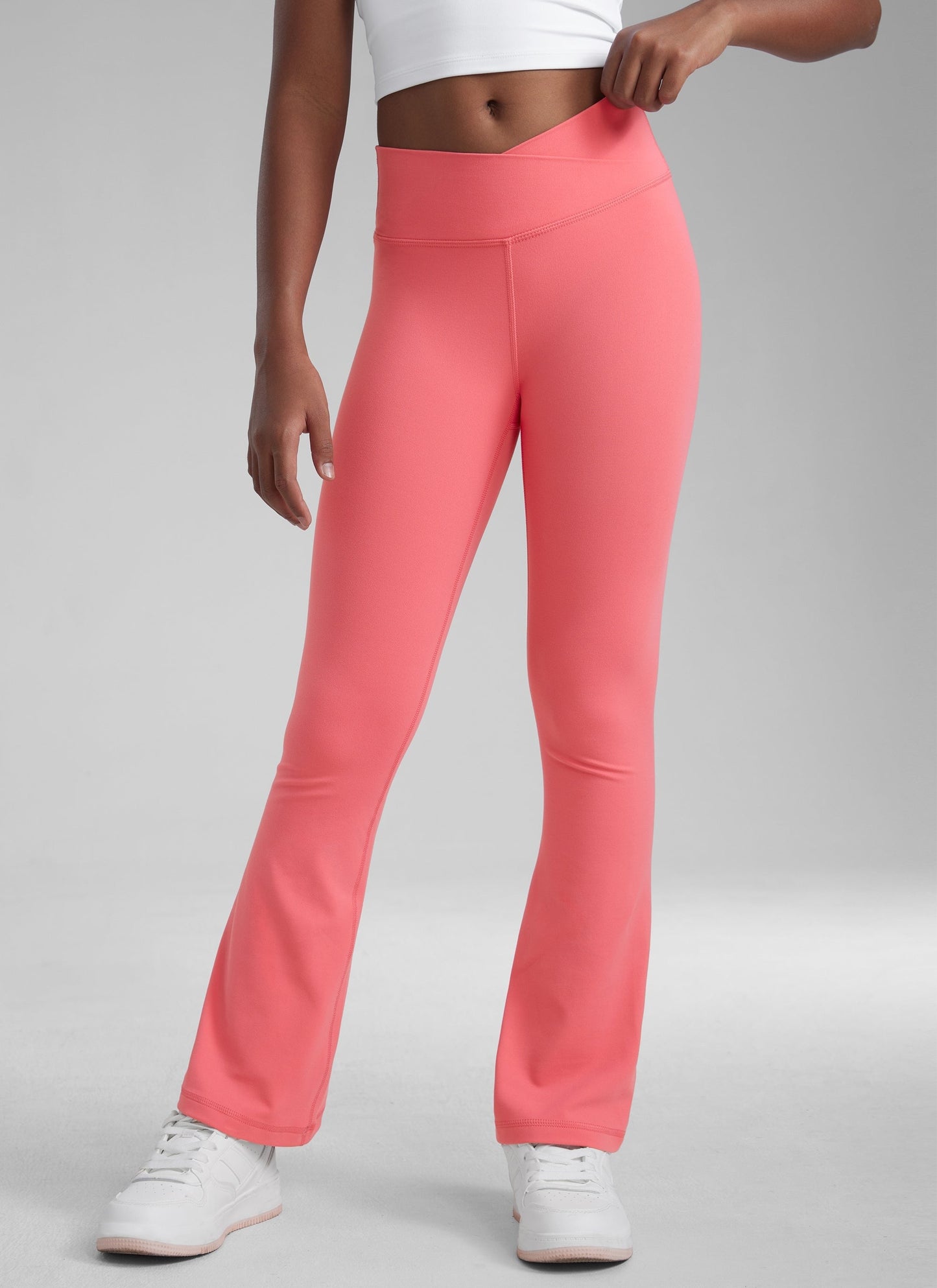 Butterluxe Girls Crossover Flare Leggings