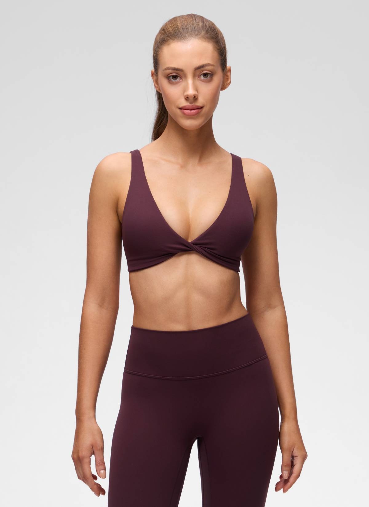Butterluxe Twist V Neck U Back Sports Bra