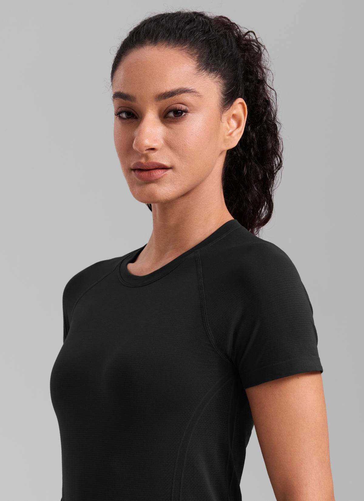 Seamless Hip Length Short Sleeve