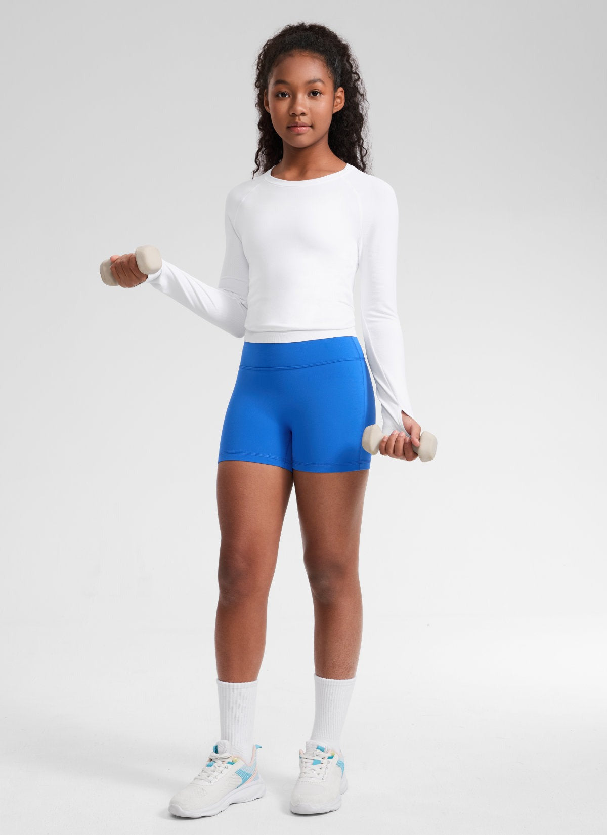 Girls Butterluxe No Front Seam Biker Shorts