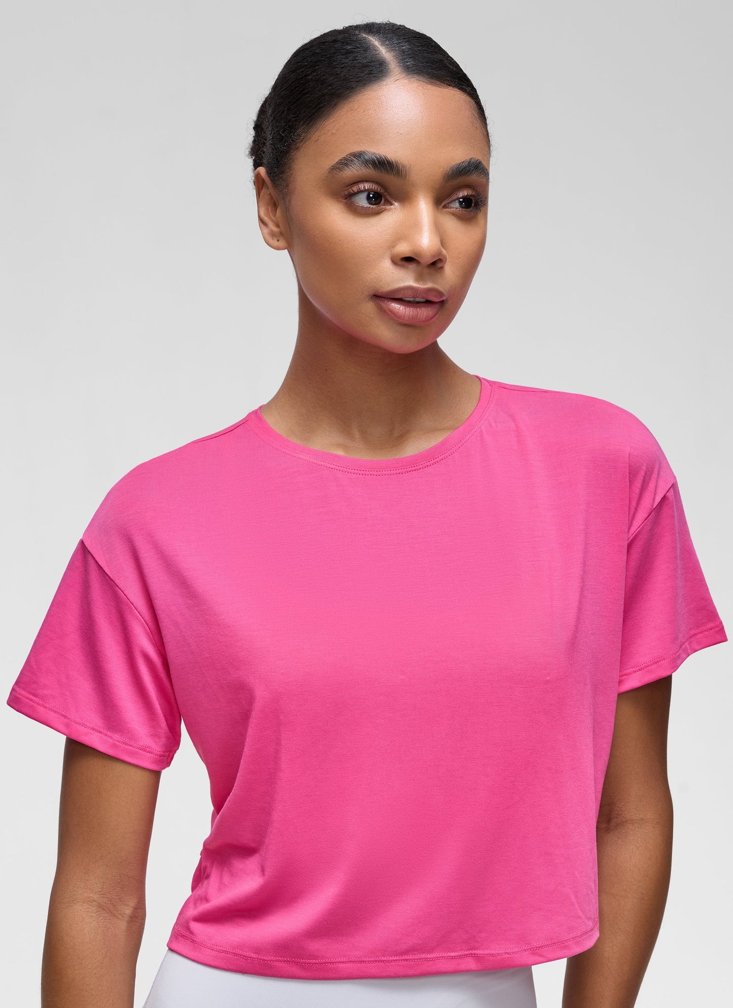 Open Back Cropped Short Sleeve