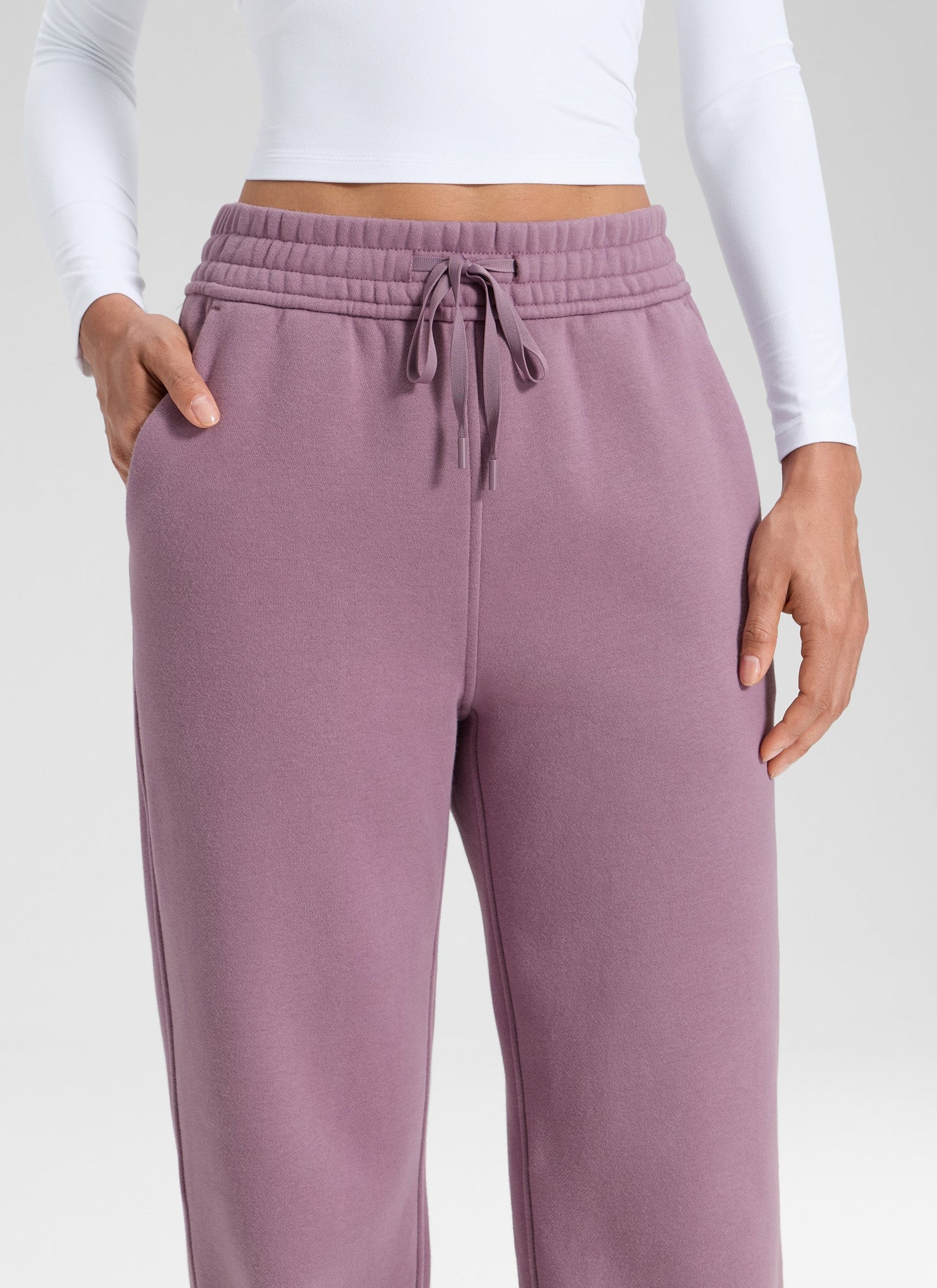 Fleece Lined Straight Leg Sweatpant 30''