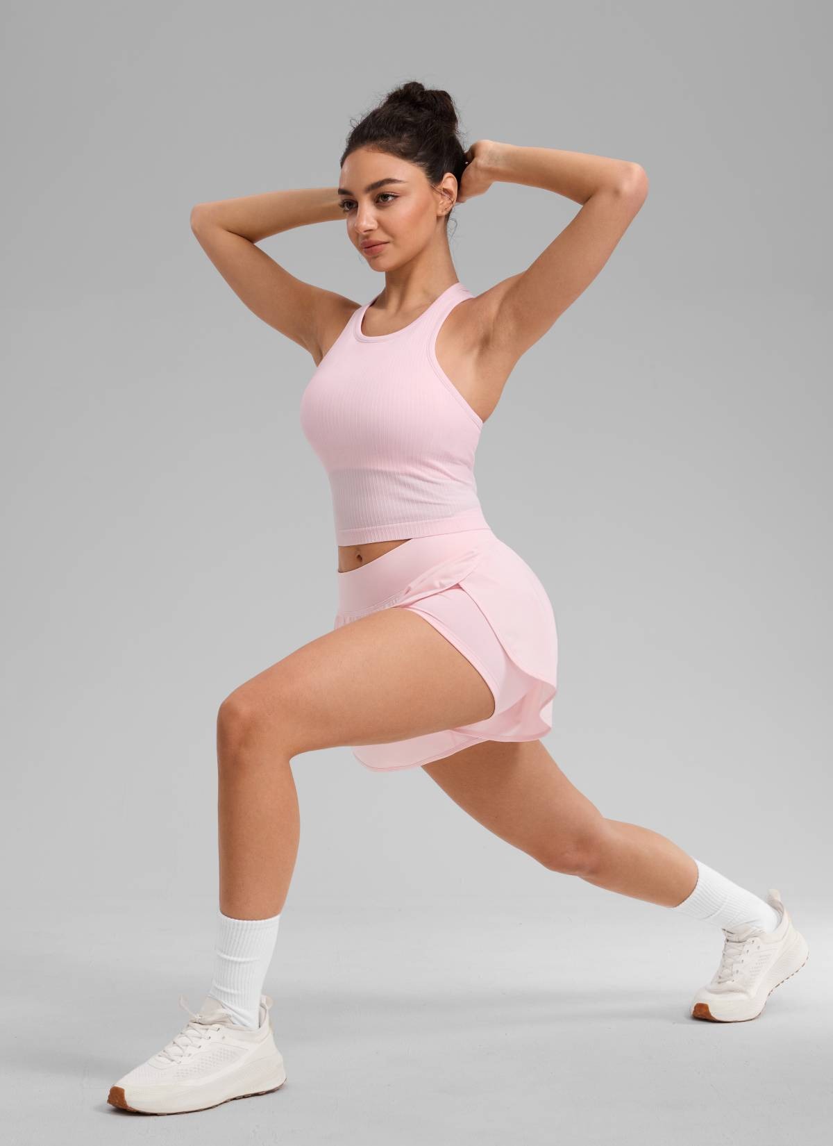 Seamless Ribbed Racerback Crop Tank
