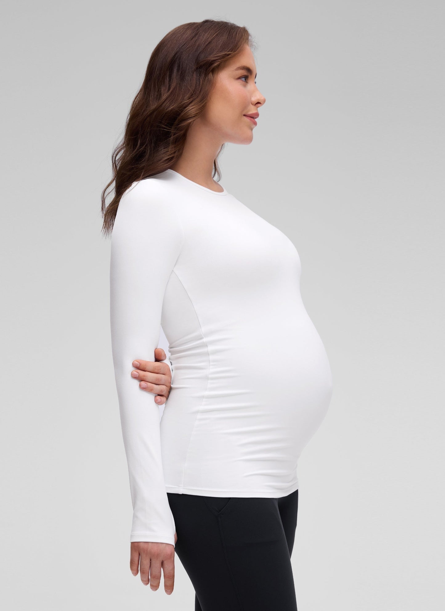 Butterluxe Maternity Crewneck Long Sleeve
